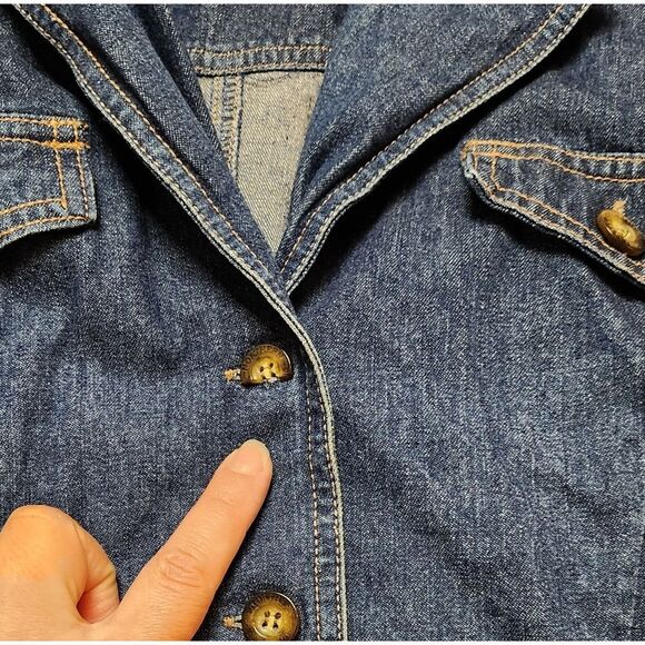 Vintage 90s Women's Northern Reflections Denim Jacket Sz Med - Picture 14 of 16